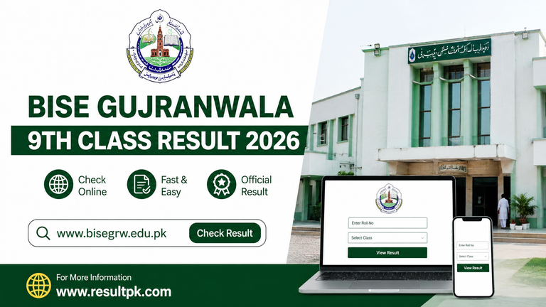 BISE Gujranwala 9th Class Result 2026 – Check Online by Roll Number