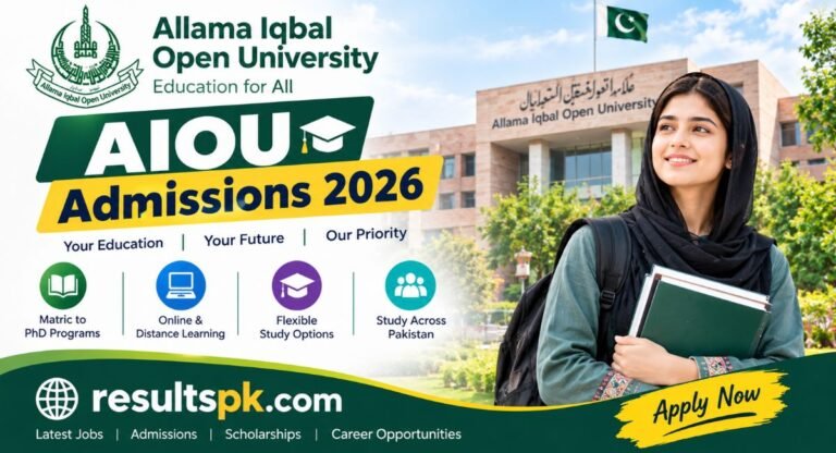 AIOU Admissions 2026 – Programs, Fees & Apply Online