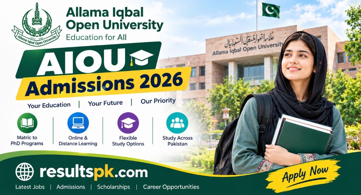 AIOU Admissions 2026 – Programs, Fees & Apply Online