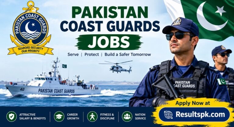 Pakistan Coast Guards Jobs 2026 – Latest Vacancies, Salary & Apply Online Now